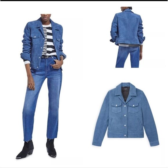 Blue Suede Jacket Blue Suede Jacket review pictures The Kooples - Picture 1 of 6